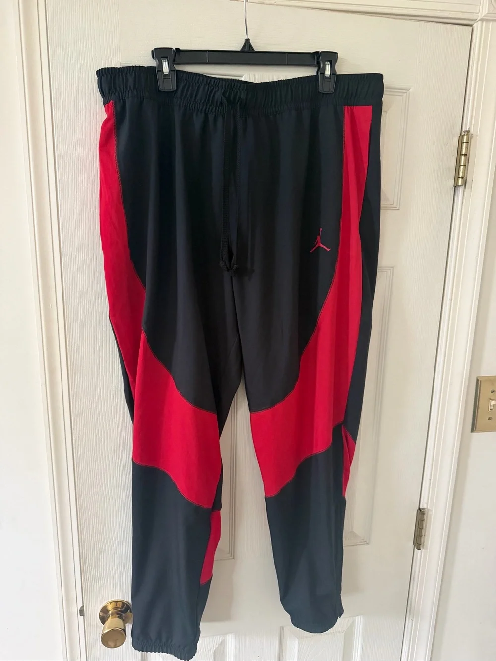 Jordan Black and Red Men's Training Joggers